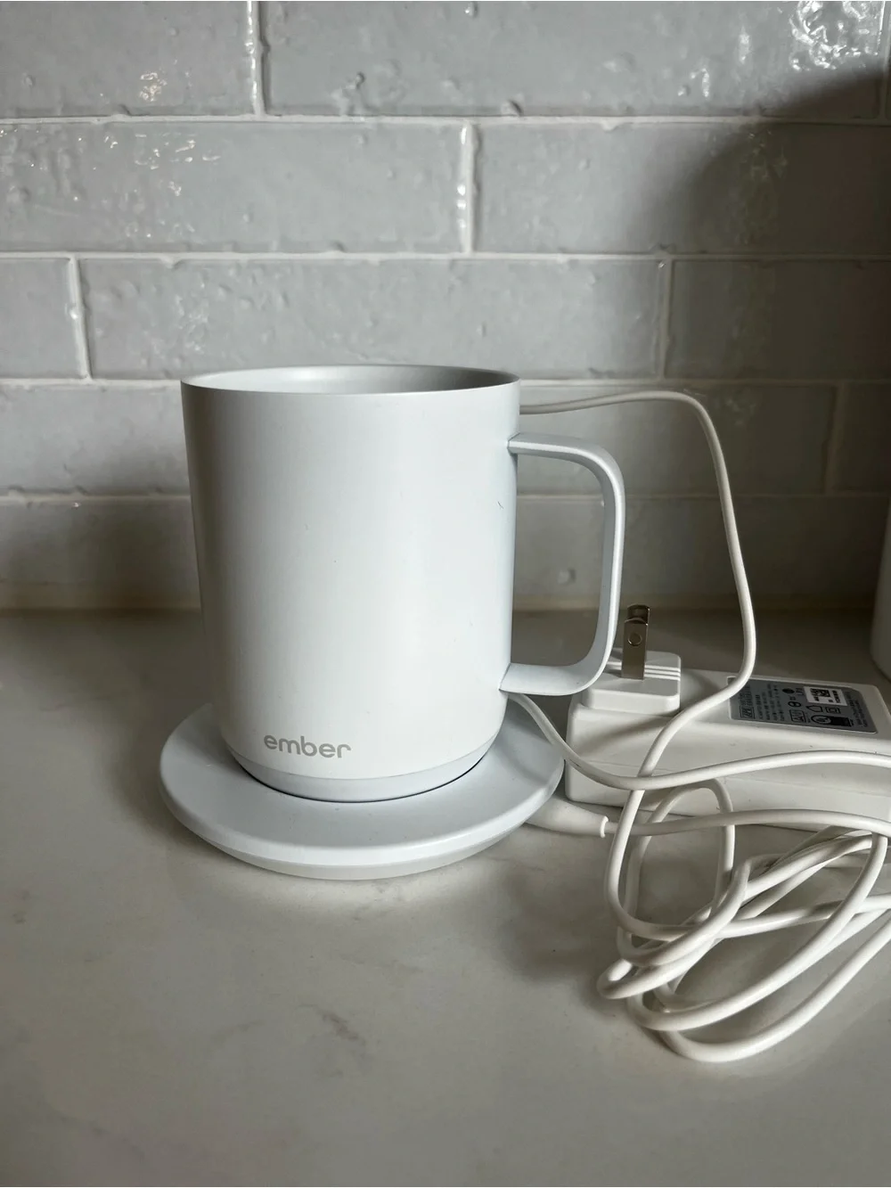 Ember White Temperature Control Mug with Charging Coaster